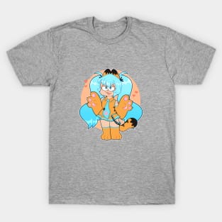 Orange Cat Miku T-Shirt